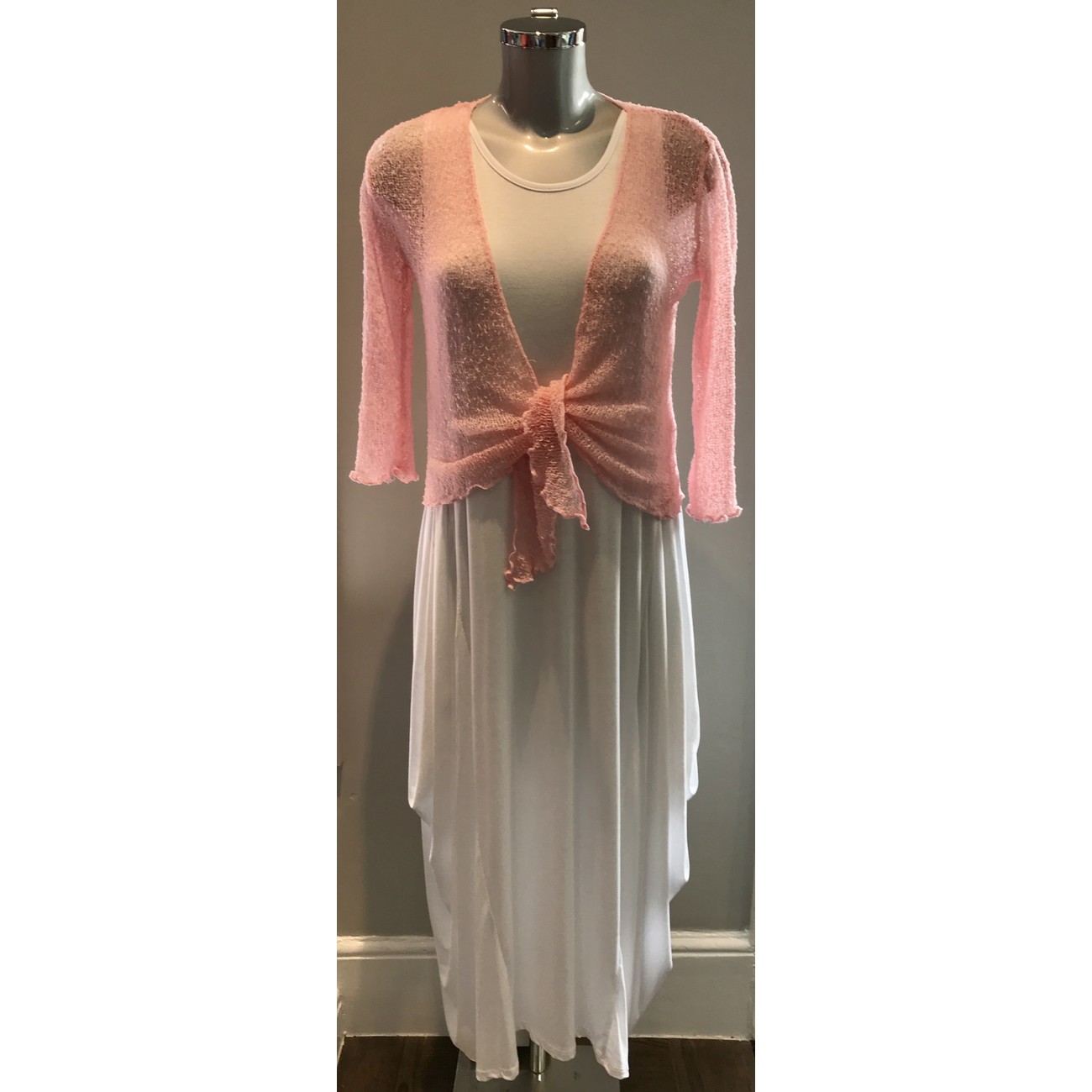 Lucy Cobb Shrug in Baby Pink