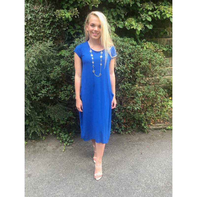 Royal Blue Tshirt Dress