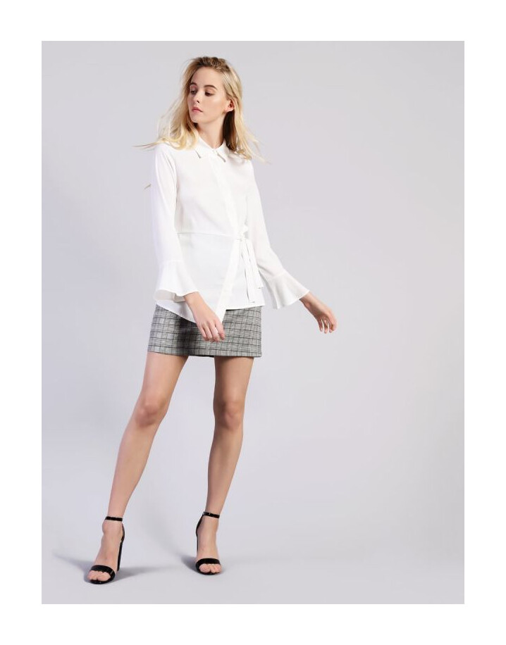 Glamorous Belted Shirt  - Off-White