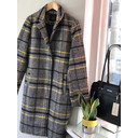 Christine Check Coat  - Black Mix