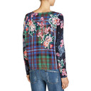 Floral Print Drawstring Jumper - Navy Mix - Alternative 2