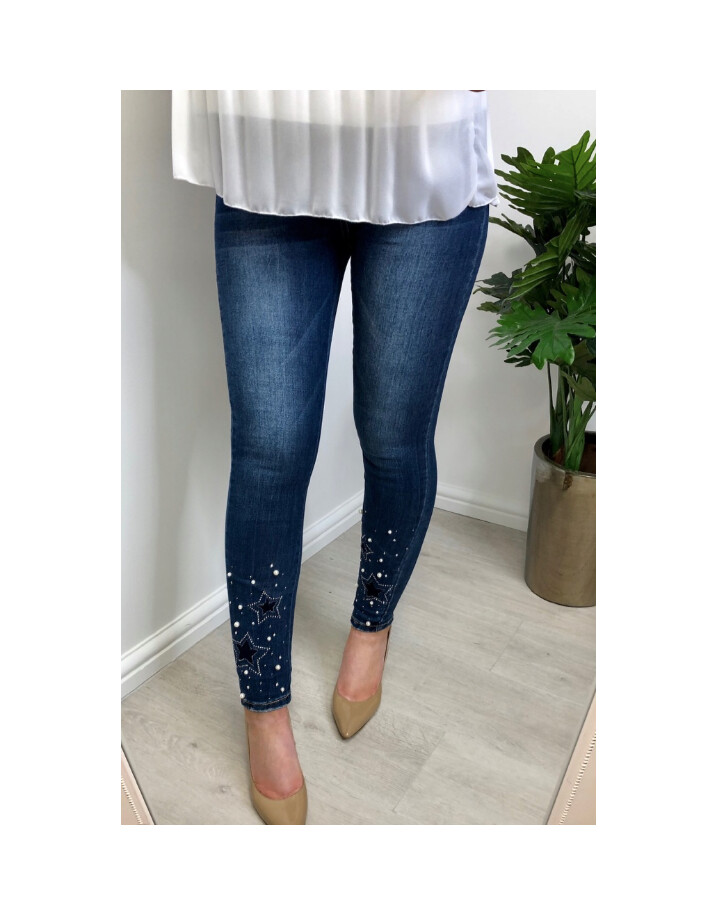 Lucy Cobb Serena Star Jeans  - Denim