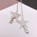Diamante Star Necklace - Silver