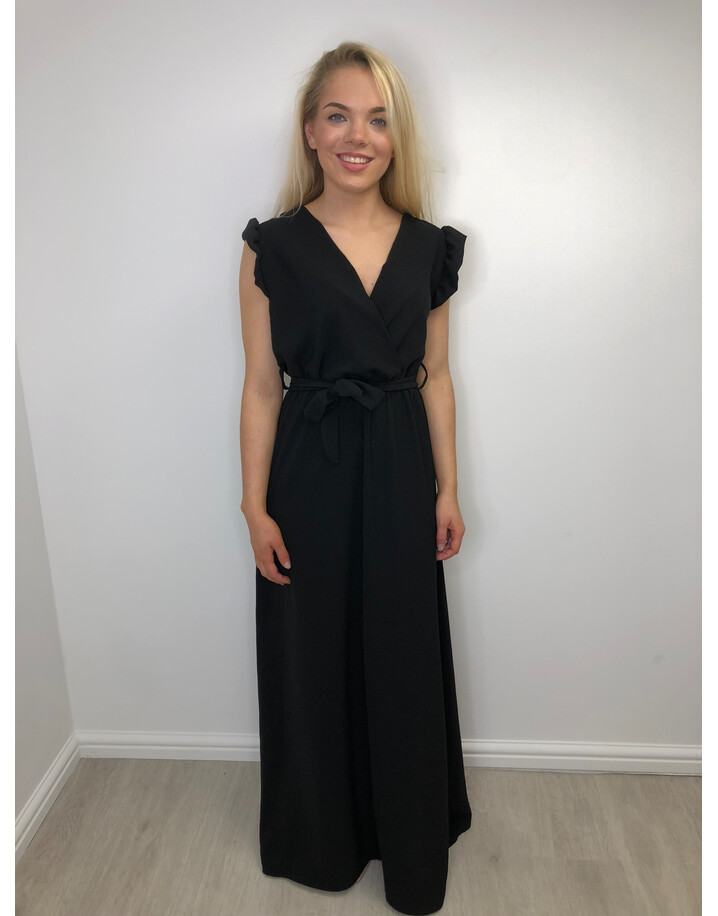 Lucy Cobb Billi Puff Sleeve Maxi Dress - Black