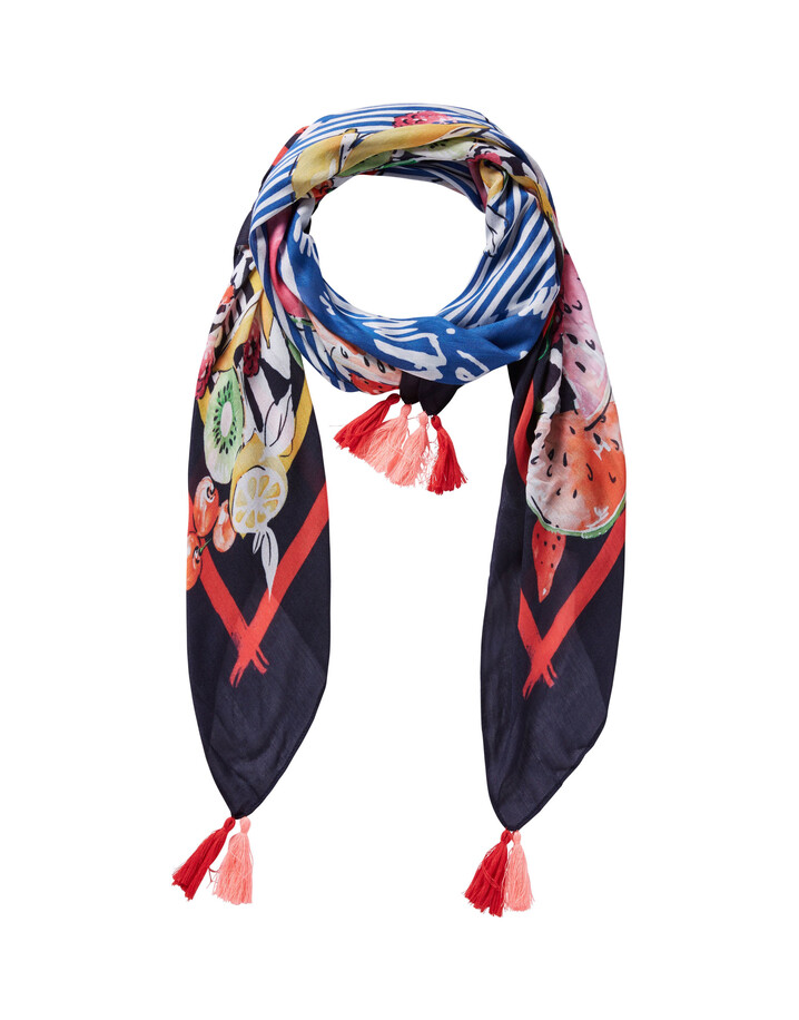 Oui Fruit Scarf - Multicoloured