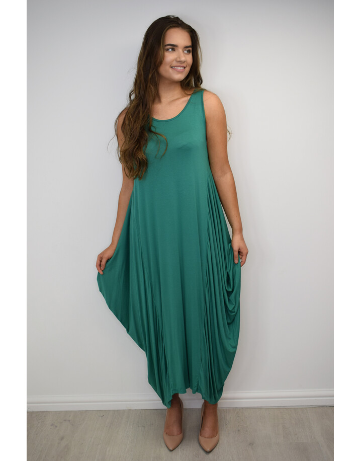 Lucy Cobb Tara Sleeveless Panel Dress - Green