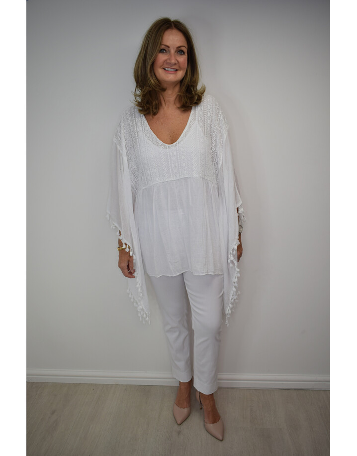 Lucy Cobb Kaitlyn Kaftan - White