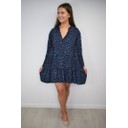 Millie Animal Print Tunic - Navy - Alternative 1