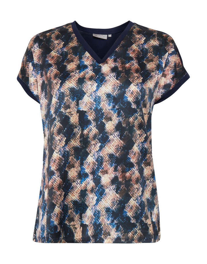 Fransa Fremix 1 T-shirt - Navy Mix