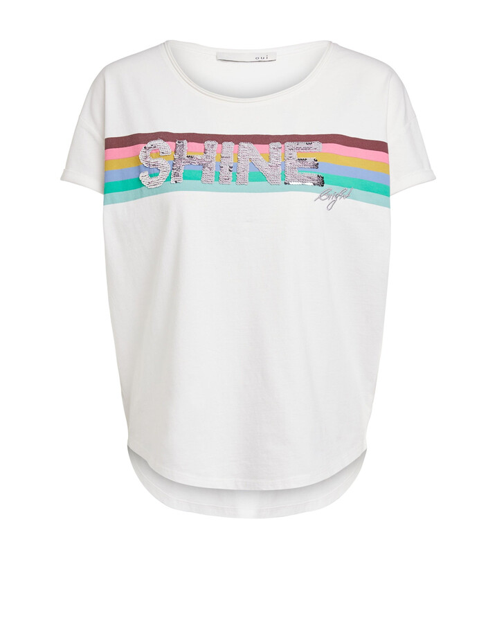 Oui Shine Bright T-Shirt - White