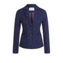 Pin Stripe Blazer - Navy Stripe - Alternative 1