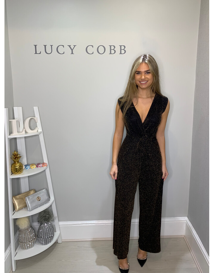 Lucy Cobb Jessie Sparkle Jumpsuit - Gold