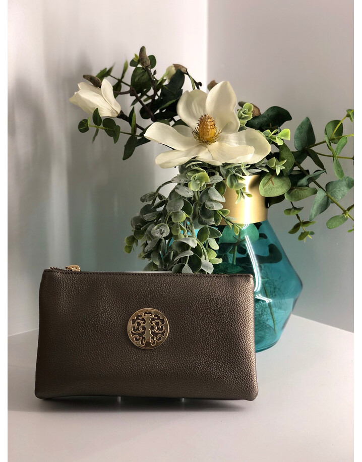 Lucy Cobb Bags Toni Clutch With Strap - Metallic