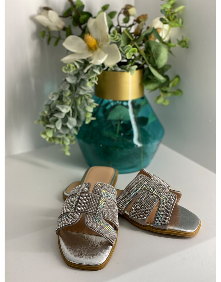 Lucy Cobb Giselle Sandals - Silver