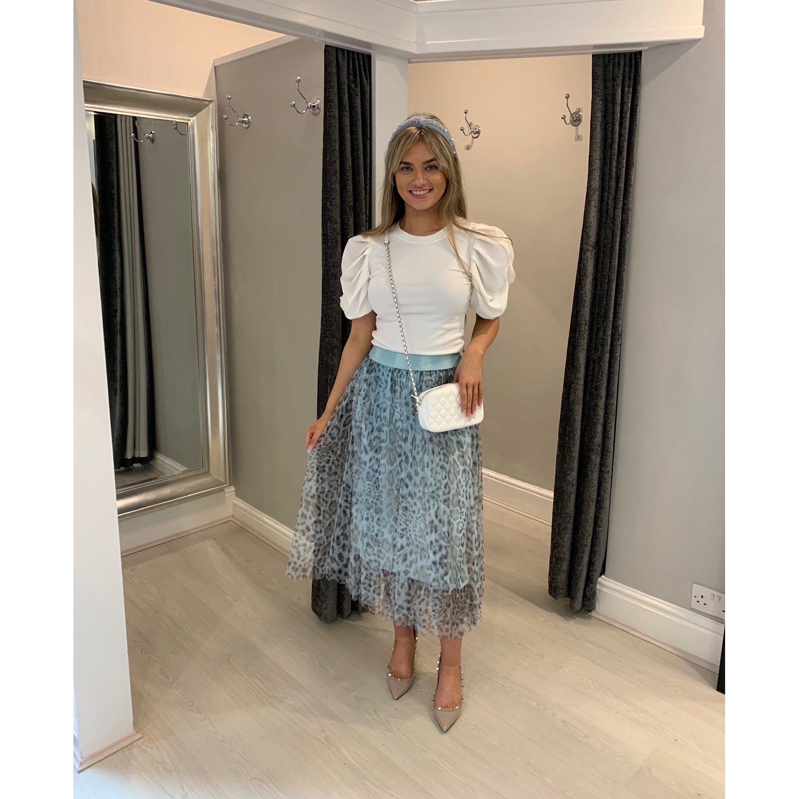 Animal print tulle skirt Clearance