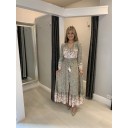 Sian Floral Maxi Dress - Green Floral