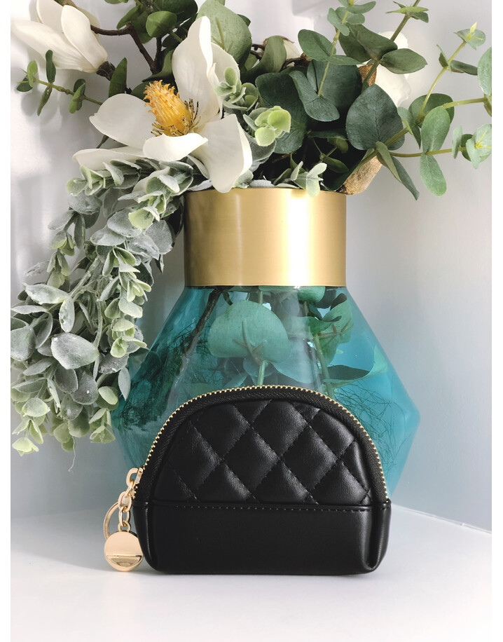 Malissa J Quilted Coin Purse - Black