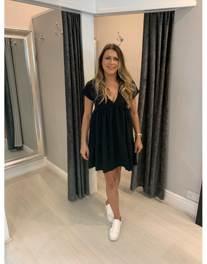 Lucy Cobb Sallie Smock Dress - Black
