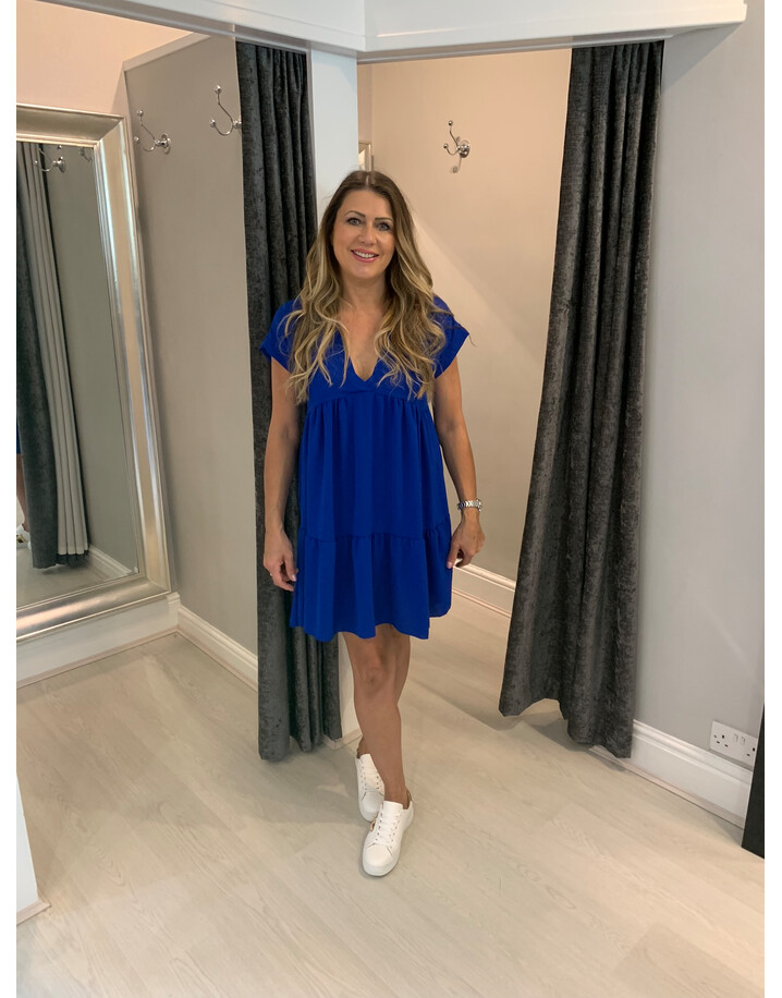Lucy Cobb Sallie Smock Dress - Royal