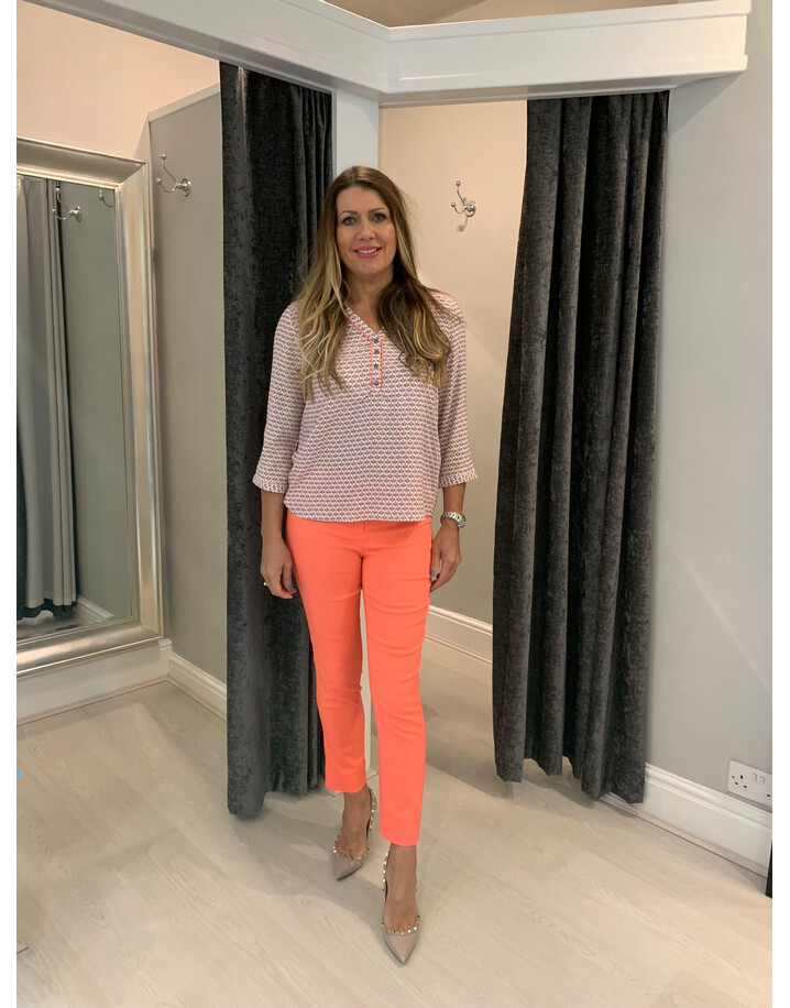 Fransa Fripgeo Top - Coral