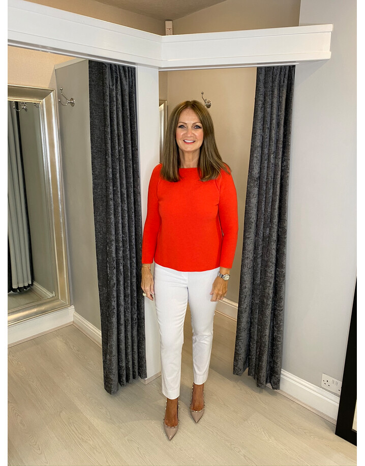 Lucy Cobb Rosie Rib Knit Jumper - Red