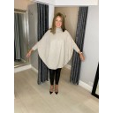 Rosa Roll Neck Jumper - Stone - Alternative 2