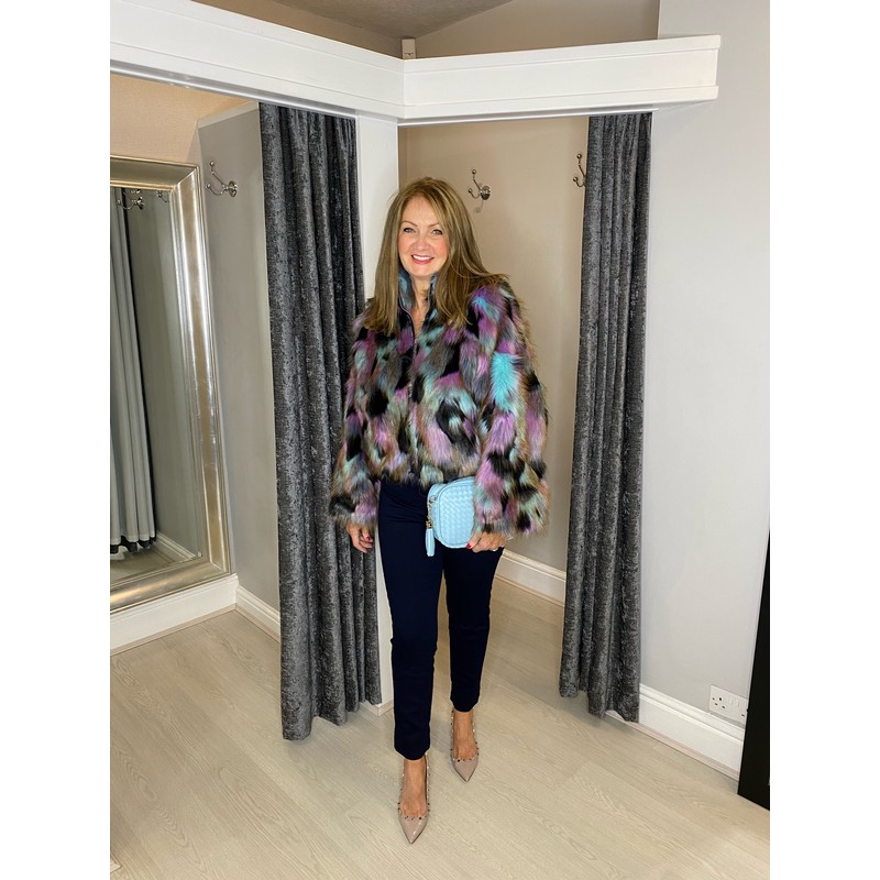 French Connection Ede Faux Fur Jacket 