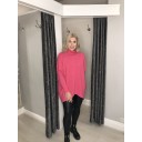 Josie Roll Neck jumper - Fuchsia