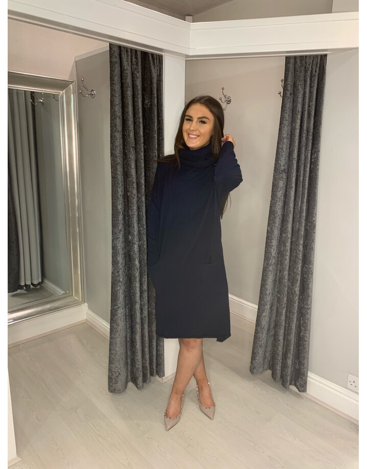 Lucy Cobb Rowan Knitted Tunic - Navy
