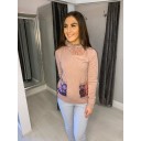 Stormi Sequin Pocket Jumper - Pink  - Alternative 1