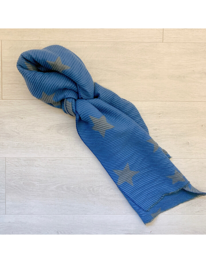 Lucy Cobb Accessories Zodiac Star Scarf - Blue
