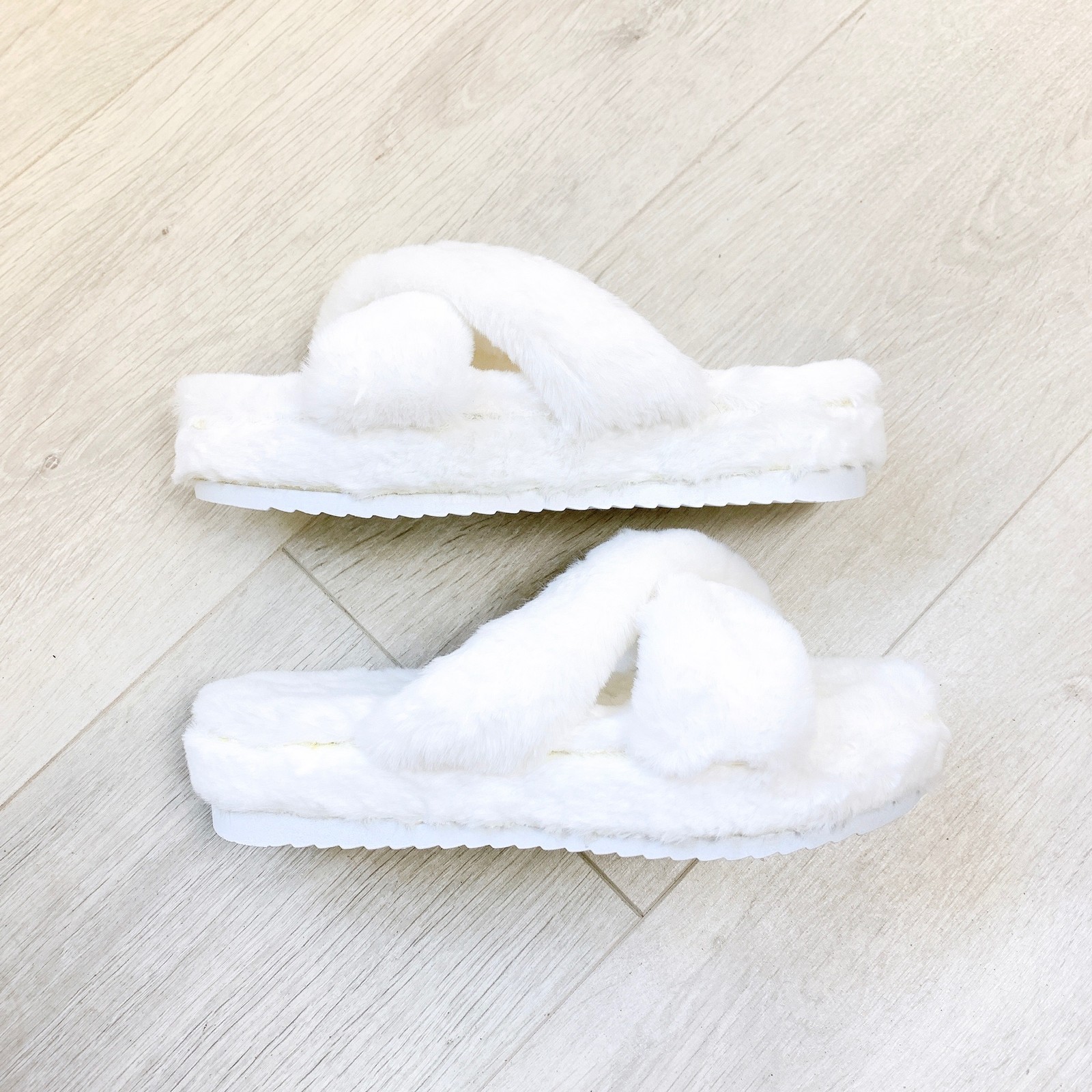 Lucy Cobb Footwear Paris Platform Slippers in White