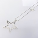 Gemini Star Necklace - Silver Grey - Alternative 1
