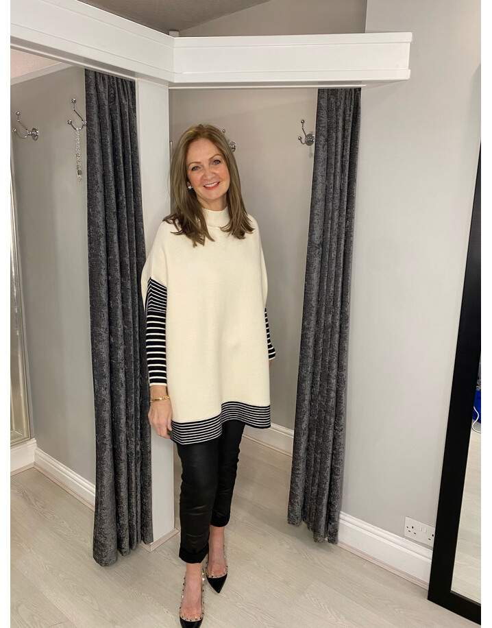 Lucy Cobb Shelby Stripe Jumper - Cream