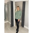 Sansa Supersoft Star Hoodie - Sage