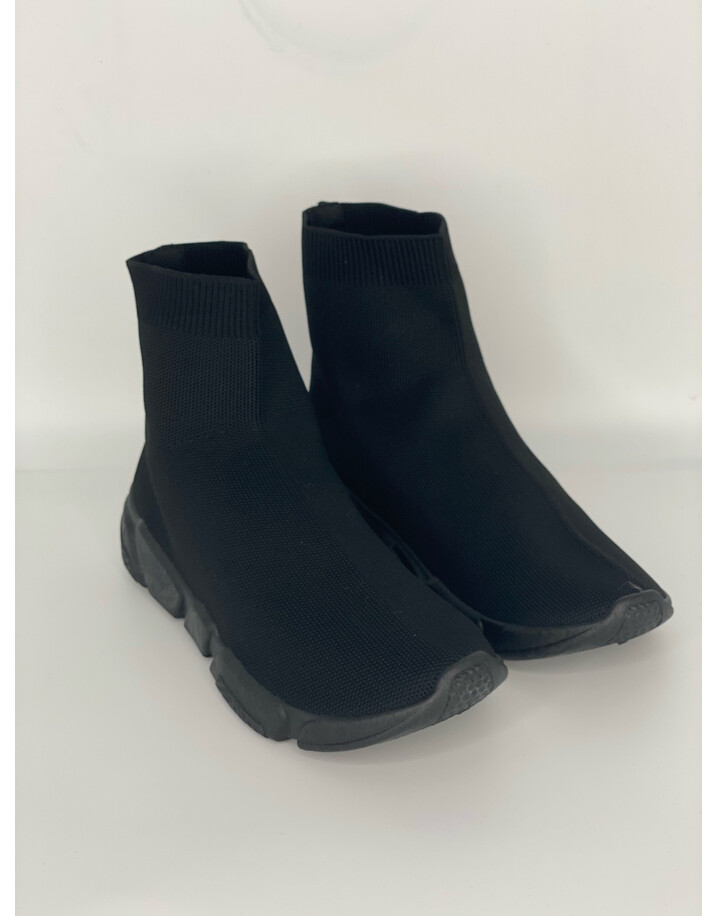 Lucy Cobb Footwear High Top Sock Trainers - Black