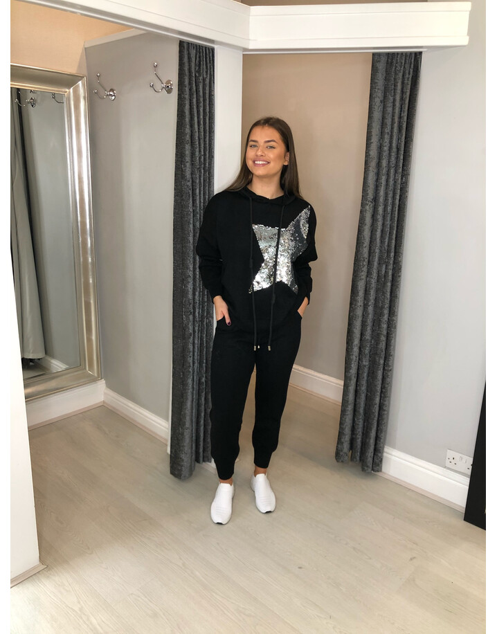 Lucy Cobb Kylie Knitted Loungwear Set - Black