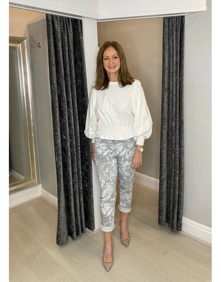 Lucy Cobb Magic Joggers - Topaz - Silver Grey