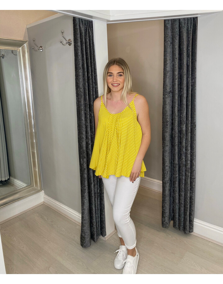 Lucy Cobb Daisy Swing Vest top - Yellow
