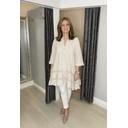 Cora Crochet Tunic - Stone