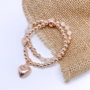 Heidi Heart Bracelet - Rose Gold