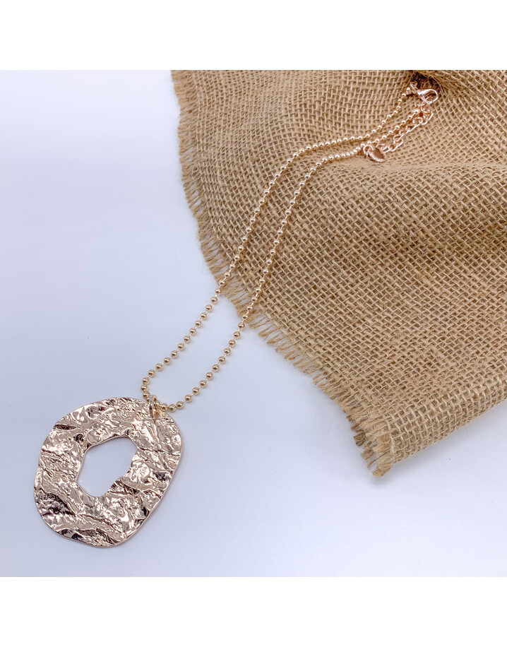 Lucy Cobb Jewellery Cecilia Statement Short Necklace - Rose Gold