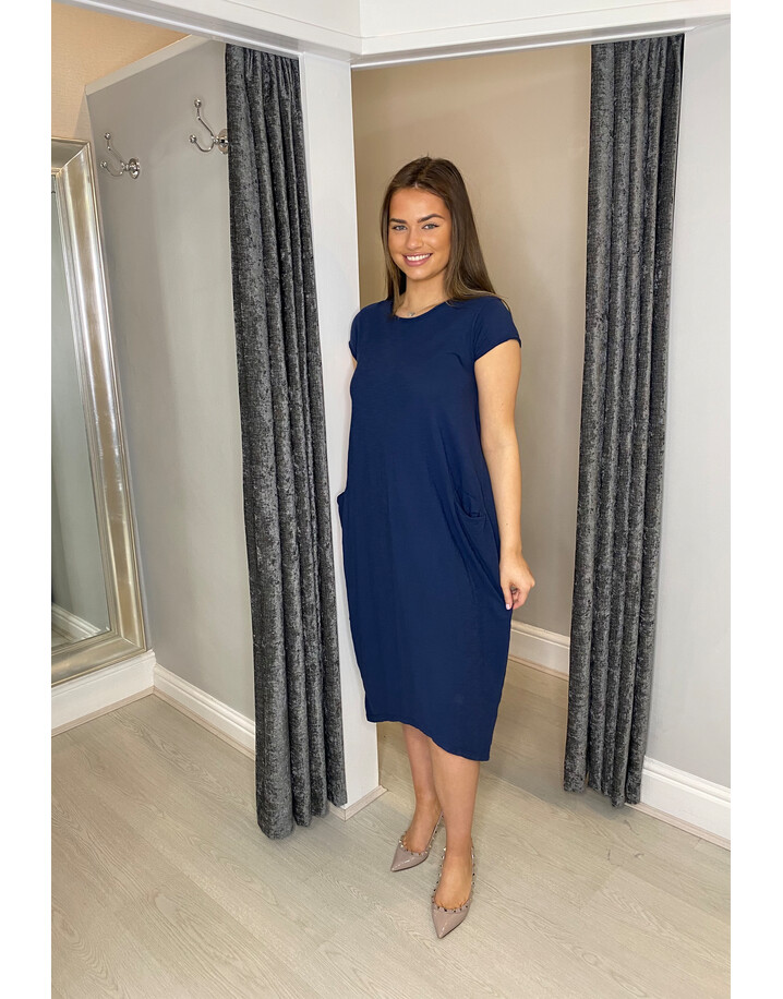 Lucy Cobb Taylor T Shirt Dress - Navy