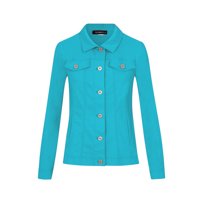 Robell Happy Jacket in Aqua Green