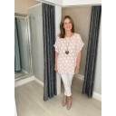 Chloe Cotton Spot Top - Baby Pink - Alternative 1