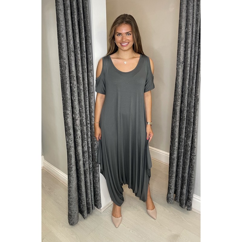 Lucy Cobb Tara Cold Shoulder Jumpsuit 