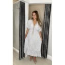 Maya Tassel Midi Dress - Silver - Alternative 1