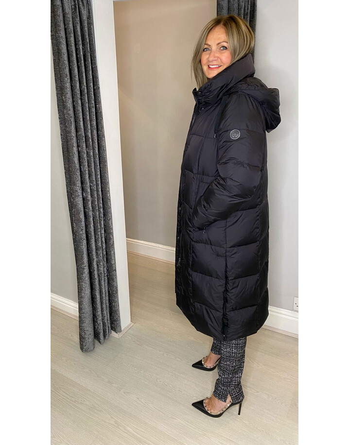 Frandsen Frankie Longline Puffa Coat - Black