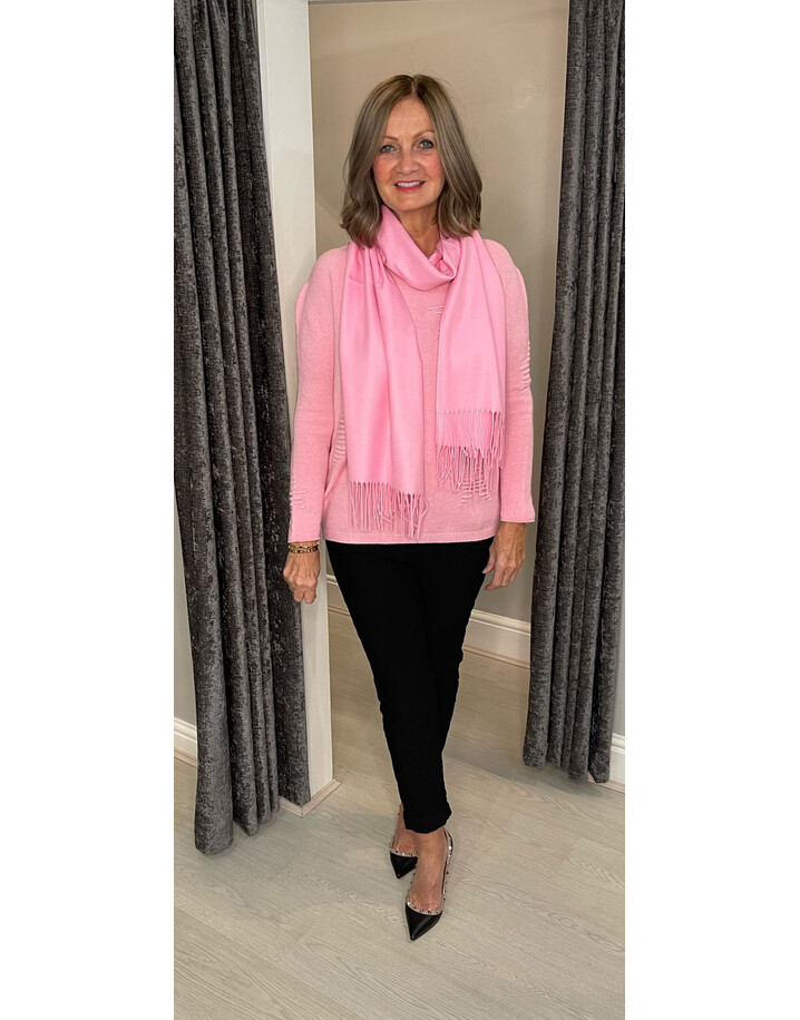 Park Lane Perla Pashmina Scarf - Bubblegum Pink