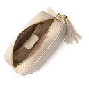 Leather Crossbody Bag - Stone with Baroque - Alternative 3